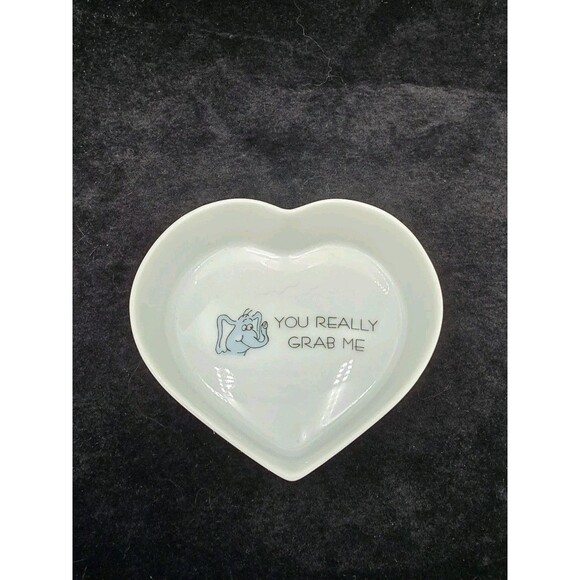 Heart Shaped Lidded Trinket Box Elephant Couple Love Vagabond Creations Papel - Picture 2 of 7